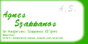 agnes szappanos business card